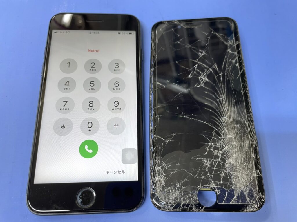 iPhone7画面修理完了　北千住
